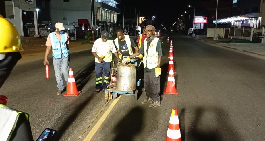 Scrapping of 17. 4KM of Road in Monrovia and its Environs
