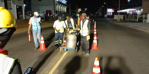 Scrapping of 17. 4KM of Road in Monrovia and its Environs