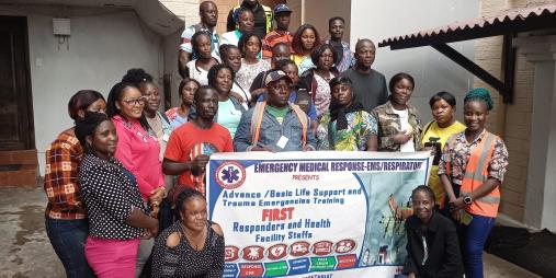 Basic Life Support trauma and and oxygen training for health facilities staff