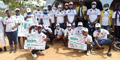 The NRSS team meeting with The Federation of Motorcycle and Transport Union in Zwedru City, Grand Gedeh Co.